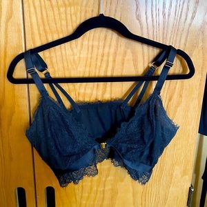Black lace bralette
